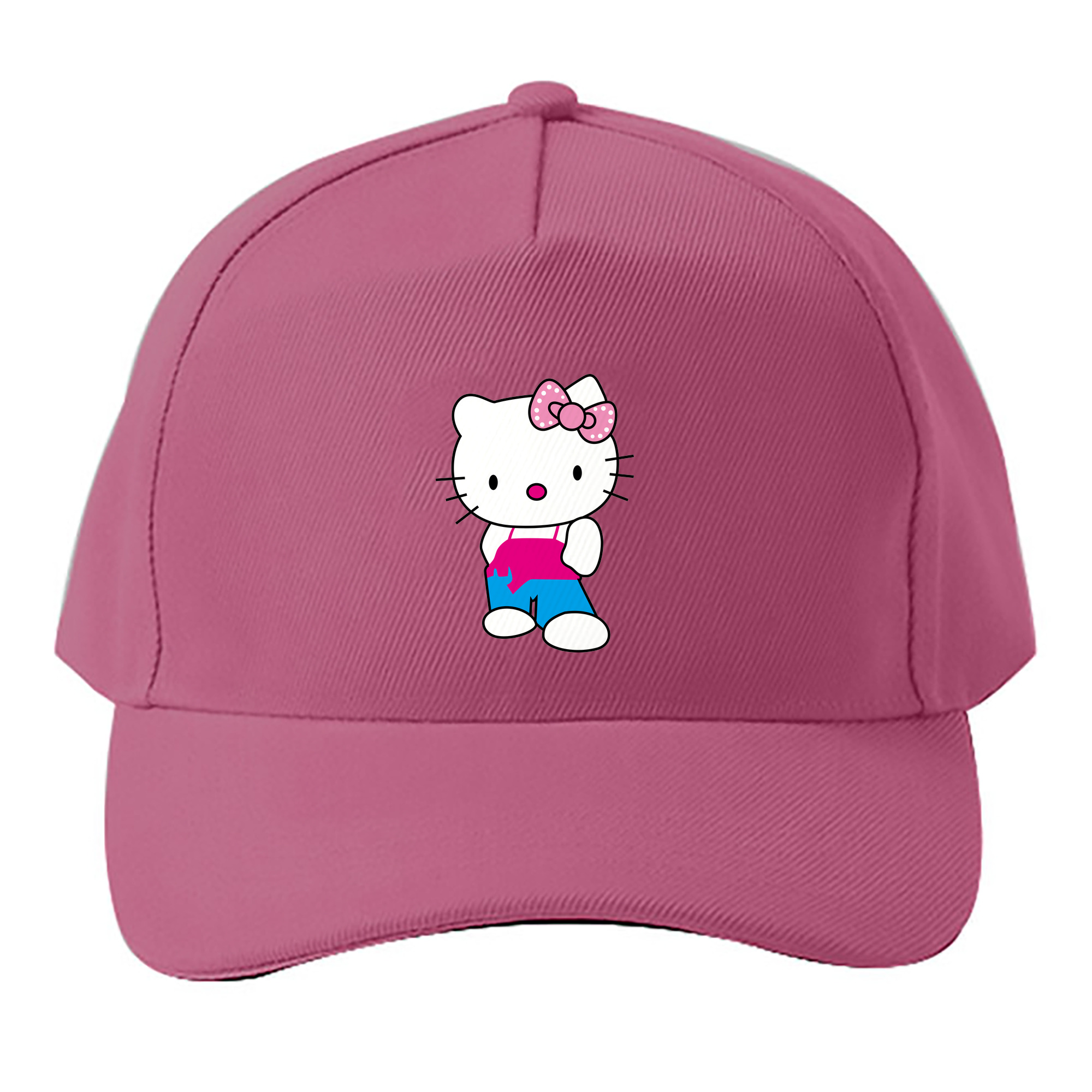 （画像用） Hello Kitty ハローキティ ベースボールキャップ 綿100％ 男女兼用 帽子 スポーツ